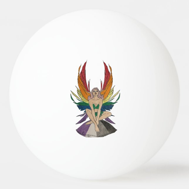 Asexual Faerie Tischtennisball (Vorderseite)