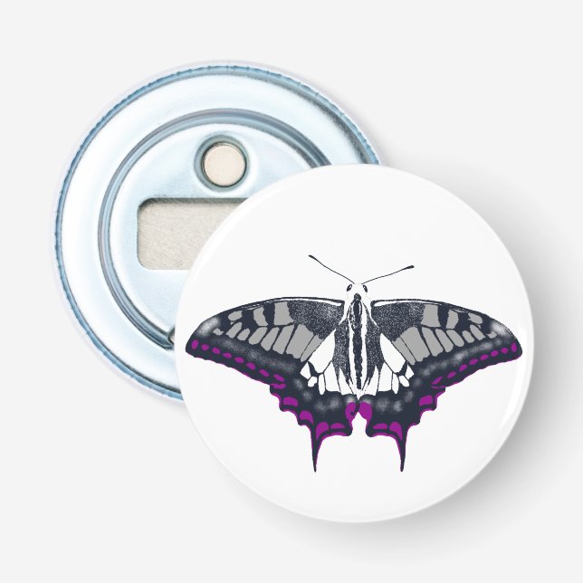Asexual Flag Frack Butterfly Flaschenöffner (Vorderseite)