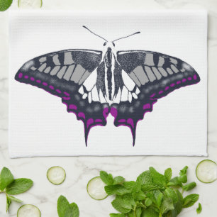 Asexual Flag Frack Butterfly Geschirrtuch