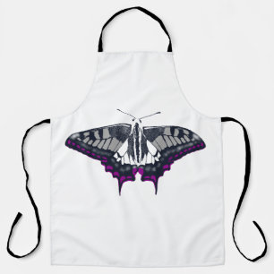 Asexual Flag Frack Butterfly Schürze