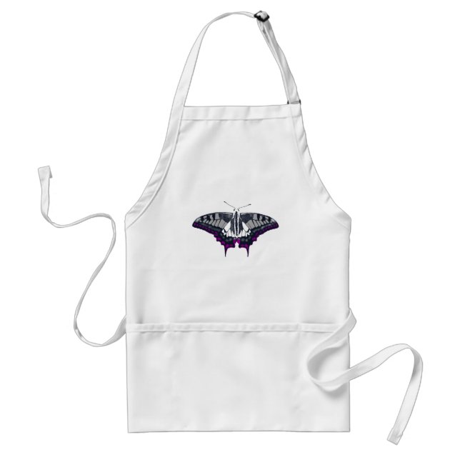 Asexual Flag Frack Butterfly Schürze (Vorne)