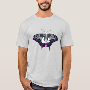 Asexual Flag Frack Butterfly T-Shirt