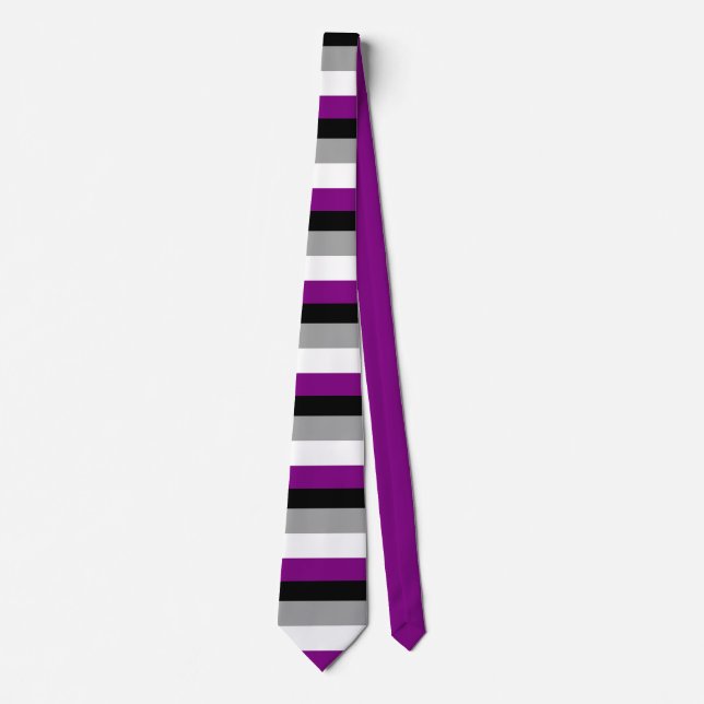 Asexual Flag Krawatte (Vorderseite)