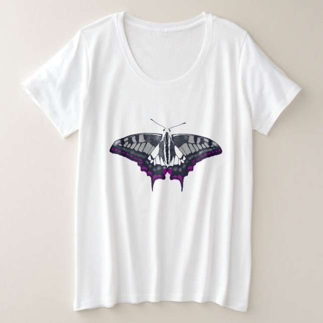 Asexual Flag Swallowtail Butterfly (Design devant)