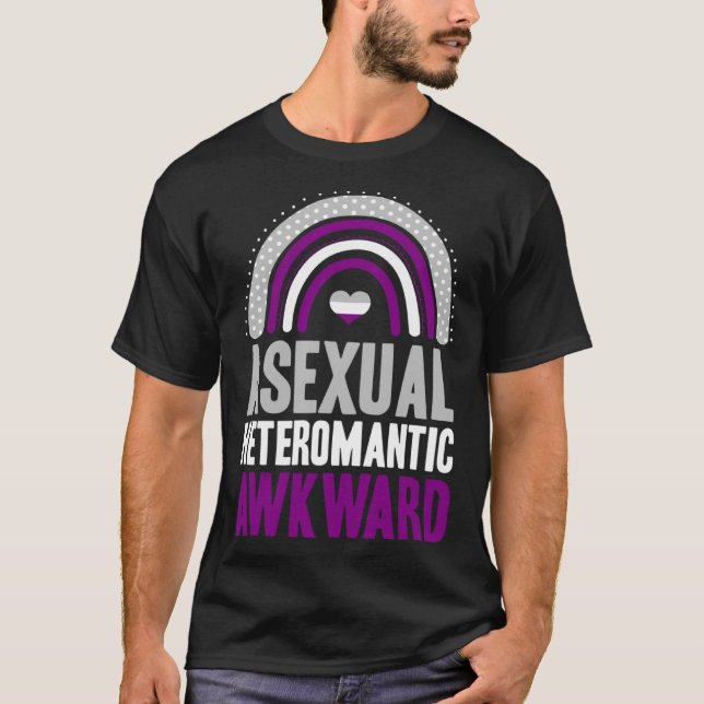 Asexual Heteroromantic Awkward Asexual Prix Bohem T-Shirt (Vorderseite)