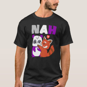 Asexual Nah Niedlich Bear Fox Asexual Flag Asexual T-Shirt