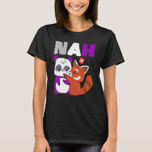 Asexual Nah Niedlich Bear Fox Asexual Flag Asexual T-Shirt