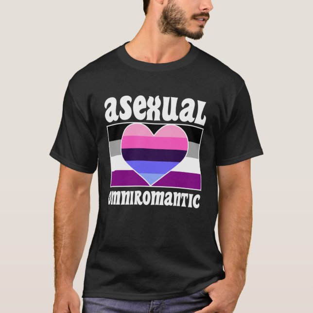 Asexual Omniromantic Pride Flag Cute  Ace Aestheti T-Shirt (Vorderseite)