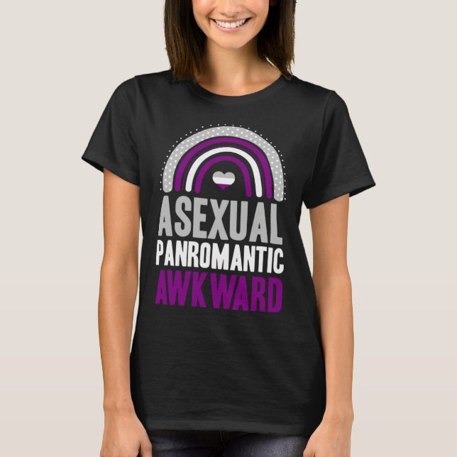 Asexual Panromantic Awkward Asexual Pride Bohemian T-Shirt (Vorderseite)