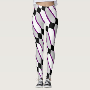 Asexual Pride Flag Art von EelKat Wendy C Allen Leggings