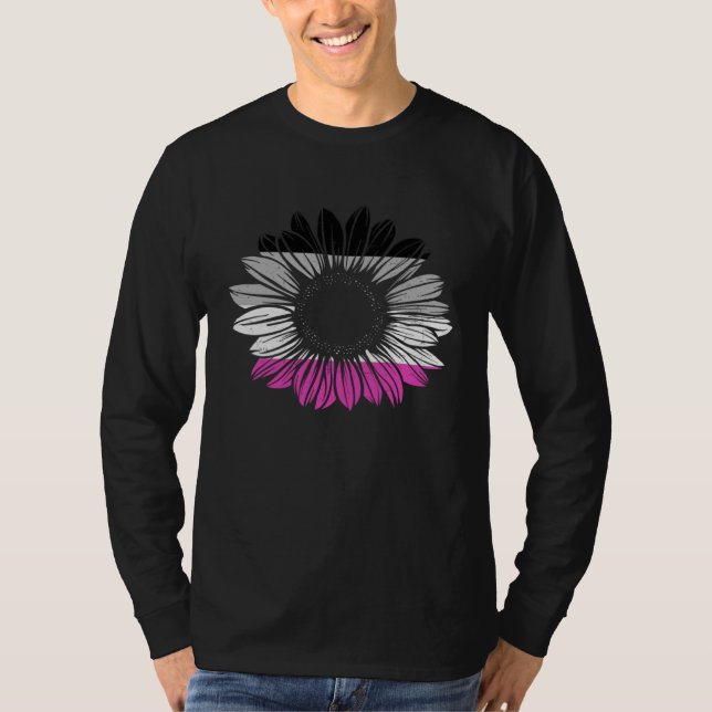 Asexual Pride Flower T-Shirt (Vorderseite)