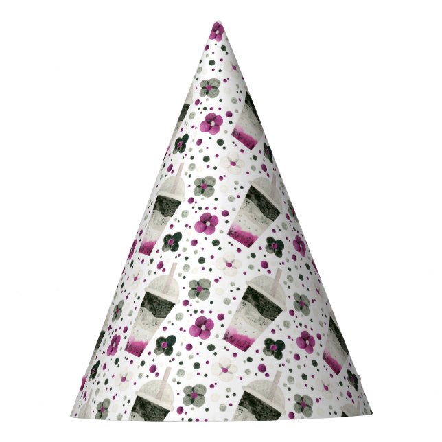 Asexual Pride Party Partyhütchen (Vorderseite)