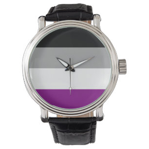 ASEXUAL PRIDE STRIPES DESIGN -.pnng Armbanduhr