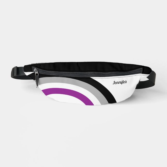 Asexual Prilag Rainbow Niedlich Personalisiert Bauchtasche (Vorderseite)