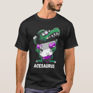 Asexual Rex Dino Ace Herz Lgbqa Asex T-Shirt
