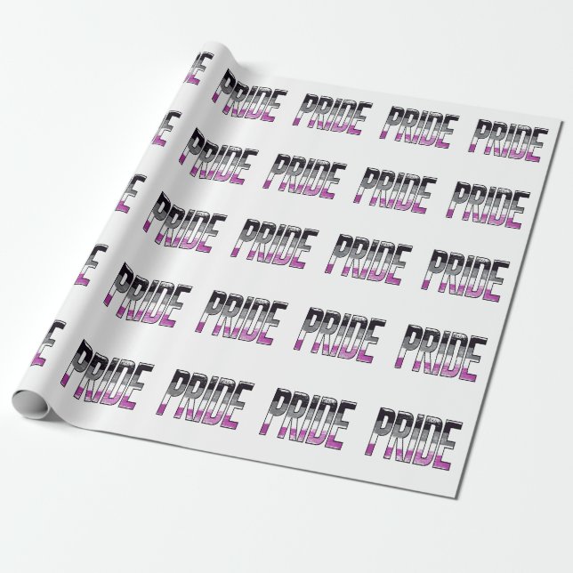 Asexual Stolz Word Geschenkpapier (Ungerollt)