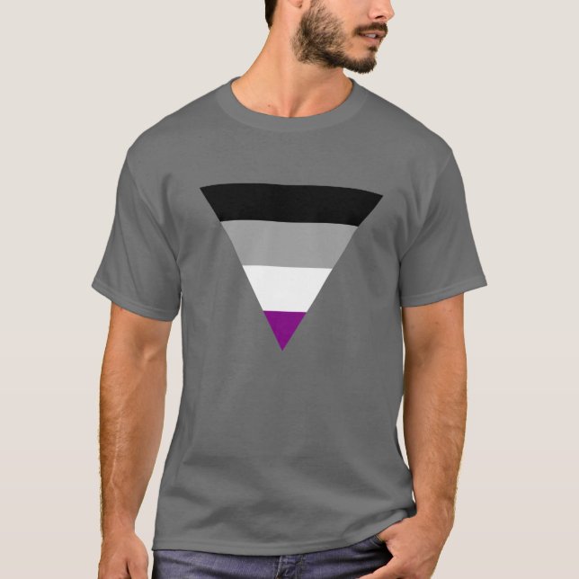 Asexual Triangle Pride T - Shirt (Vorderseite)