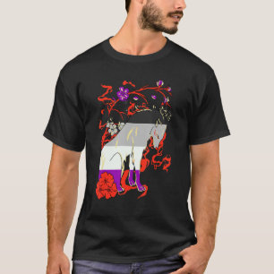Asexual Wolf Lgbqa Ace Blume Asexualität Prise T-Shirt