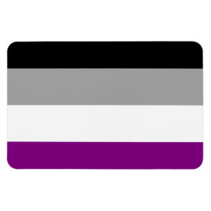ASEXUALE FLAGGEN-VORLAGE - .PNG MAGNET