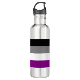 Asexuale Flaggen-Wasser-Flasche Edelstahlflasche