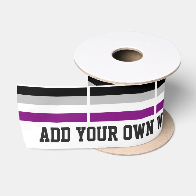 Asexuale Stolz-Flagge Satinband (Spule)