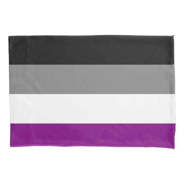 Asexualer Flaggen-Kissenbezug Kissenbezug (Vorderseite)
