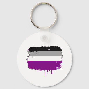 ASEXUALES FLAGGEN-BRATENFETT SCHLÜSSELANHÄNGER