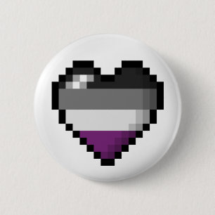 Asexuales Pixel-Herz Button