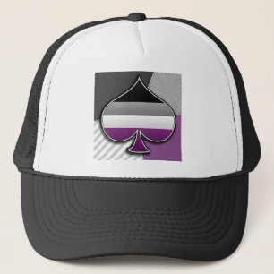 Asexuales Stolz-Halbtonsymbol Truckerkappe