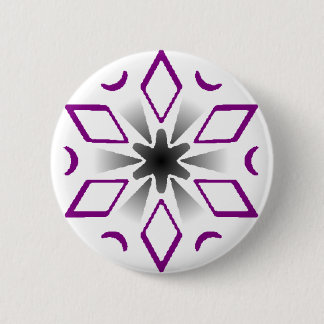 asexuales Stolzschneeflocke-Button Button