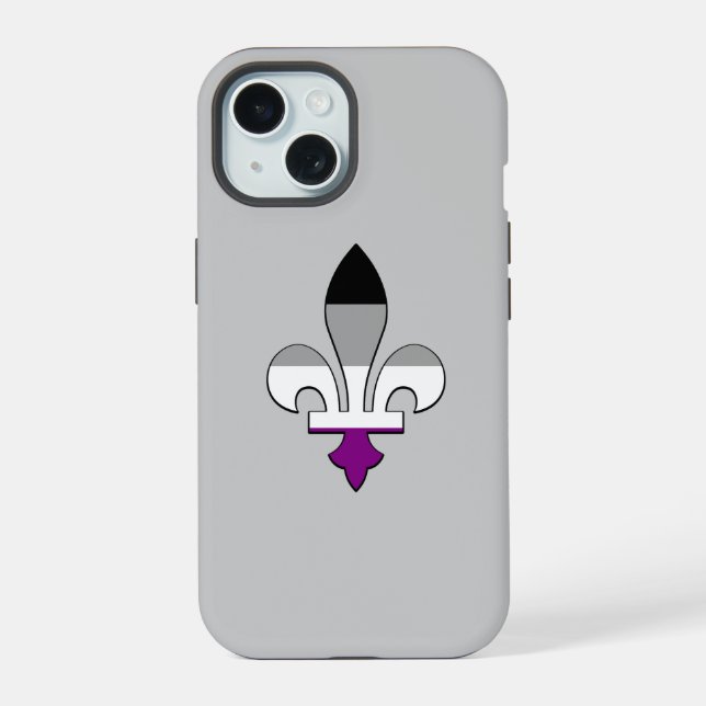 Asexualität iPhone 15 Hülle (Rückseite)