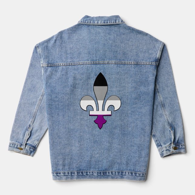 Asexualität Jeansjacke (Rückseite)