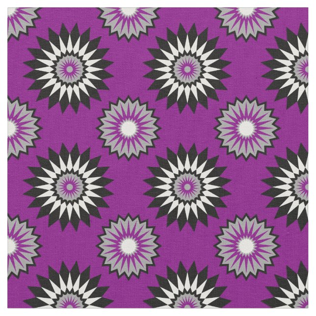 Asexualität - Stolz /lila Blume Stoff (Nahaufnahme)