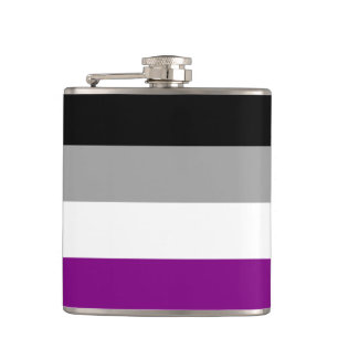 Asexualitäts-Pride-Flagge Flachmann
