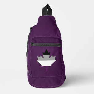 Asexualitäts-Stolz Ahornblatt  Crossbody Bag