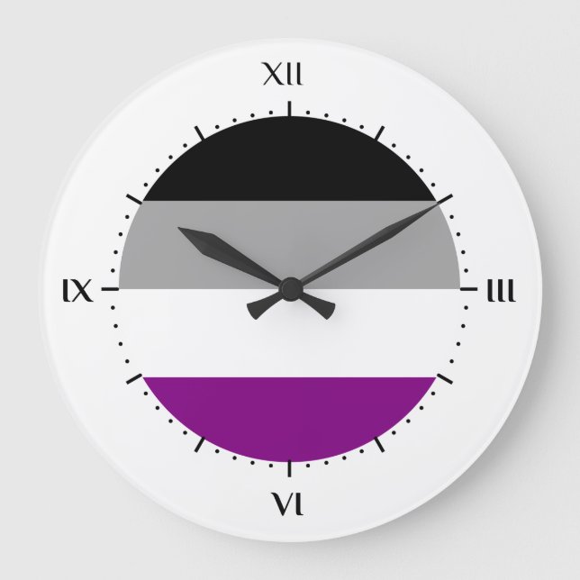 Asexualitätsflagge Uhren (Vorderseite)