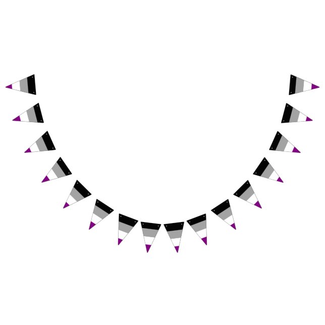 Asexuality pride flag banner (Alle)