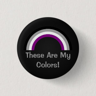 Asexualityregenbogen-Stolz Knopf Button