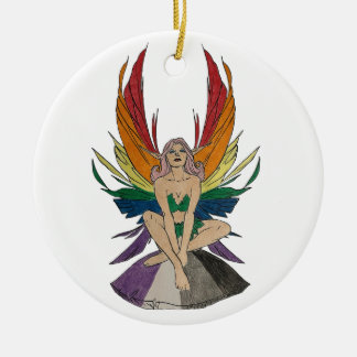 Asexuelle Fee Keramik Ornament