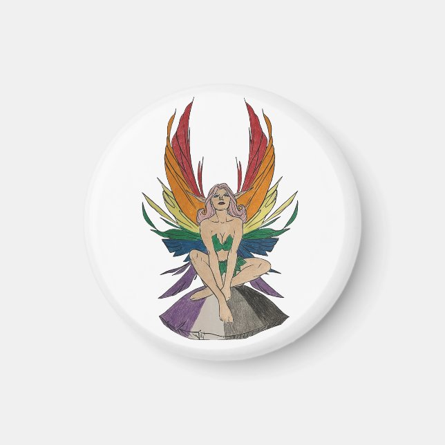 Asexuelle Fee Magnet (Vorne)