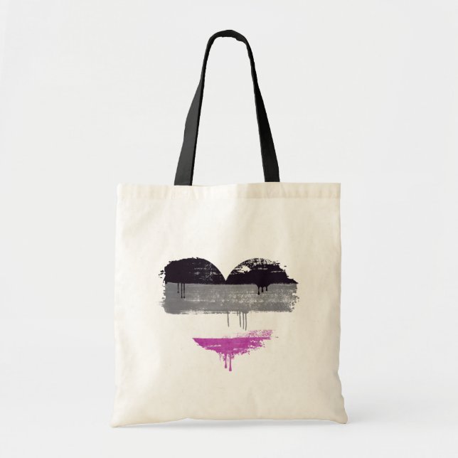 ASEXUELLE HERZ - ASEXUELLE LIEBE - TRAGETASCHE (Vorne)