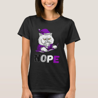 Asexuelle Nein Katze Kein Ace Asexuelle Flagge Lgb T-Shirt