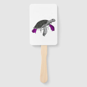 Asexuelle Pride Ace Flagge Meeresschildkröte Subti Fächer