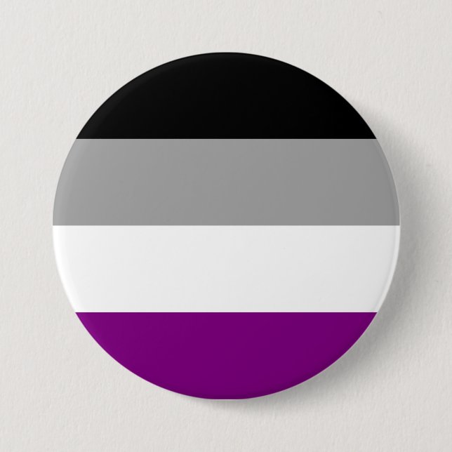 Asexuelle Pride-Flagge Button (Vorderseite)