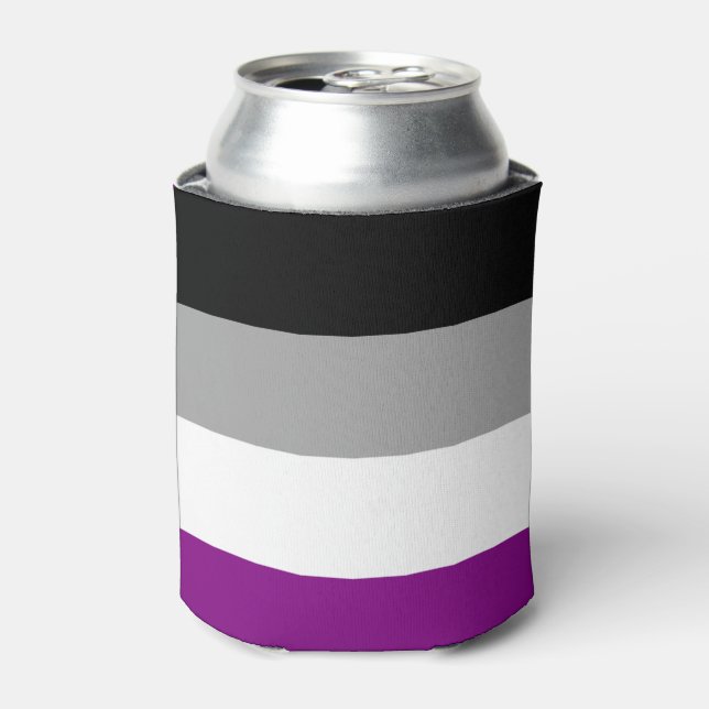 Asexuelle Pride-Flagge Dosenkühler (Kanne Vorderseite)