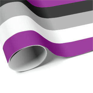 Asexuelle Pride-Flagge horizontal Geschenkpapier