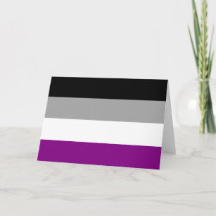 Asexuelle Pride-Flagge Karte