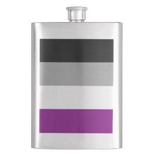 Asexuelle Pride-Flagge LGBTQ Flachmann