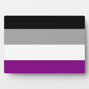 Asexuelle Pride-Flagge LGBTQ Fotoplatte