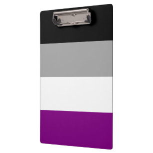 Asexuelle Pride-Flagge LGBTQ Klemmbrett
